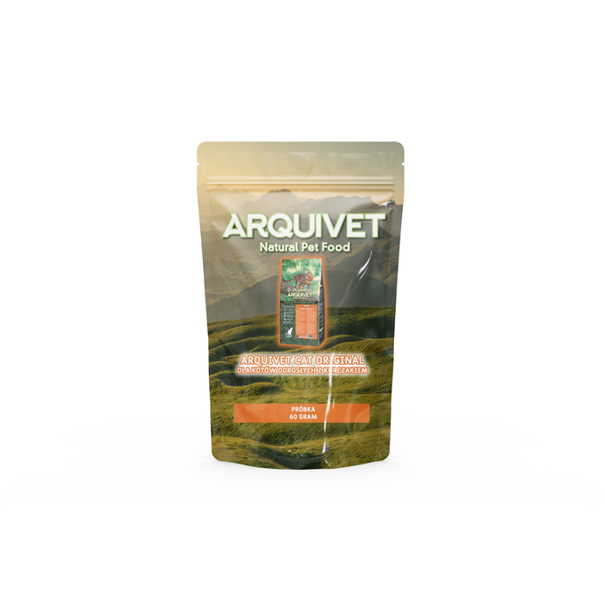 PRÓBKA ARQUIVET CAT Original dla kotów dorosłych z kurczakiem 60 g ...