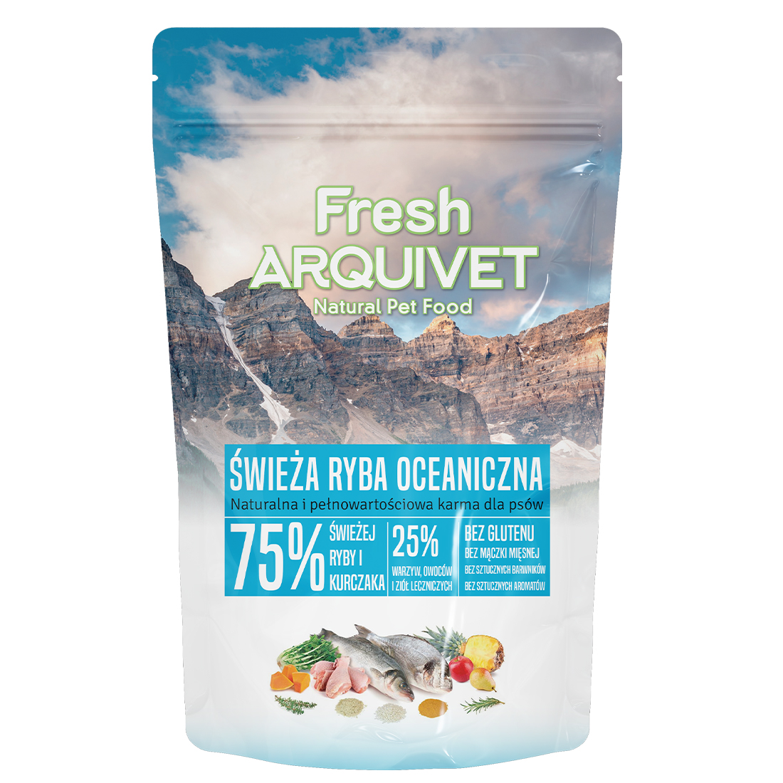 PRÓBKA ARQUIVET FRESH Półwilgotna karma dla psa ryba oceaniczna 100 g